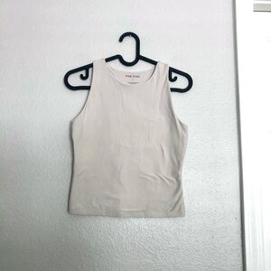 Pink Rose Women's Light Cream Tank Top